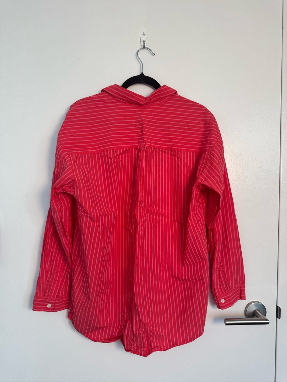 Pink & Red Pinstripe Button-Down Shirt
